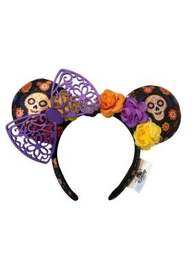 Disney Dia De Los Muertos Coco Minnie Ears Headband